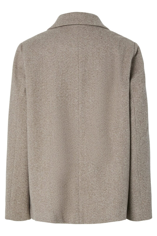 Pieces - Pcbianca Ls Blazer Jacket - 4808372 Tigers Eye Melange