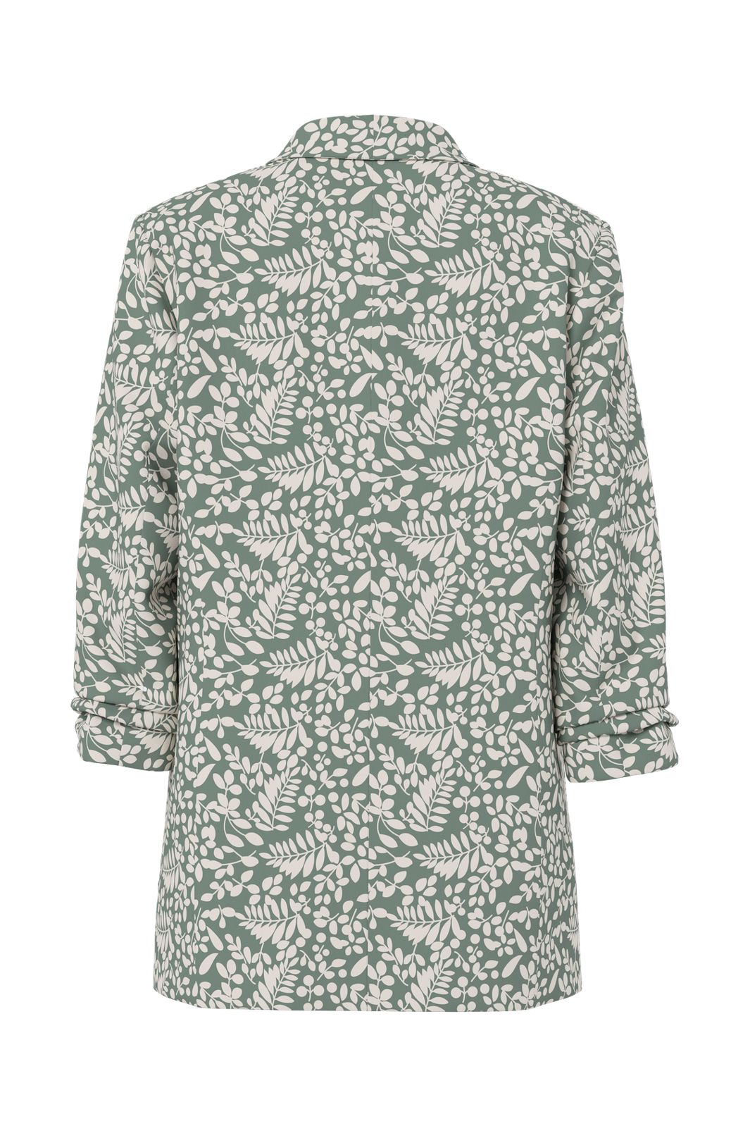 Pieces - Pcbosella 3/4 Printed Blazer - 4924915 Laurel Wreath Birch Leaves