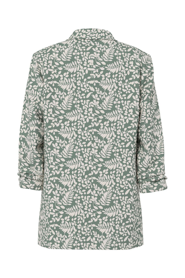 Pieces - Pcbosella 3/4 Printed Blazer - 4924915 Laurel Wreath Birch Leaves