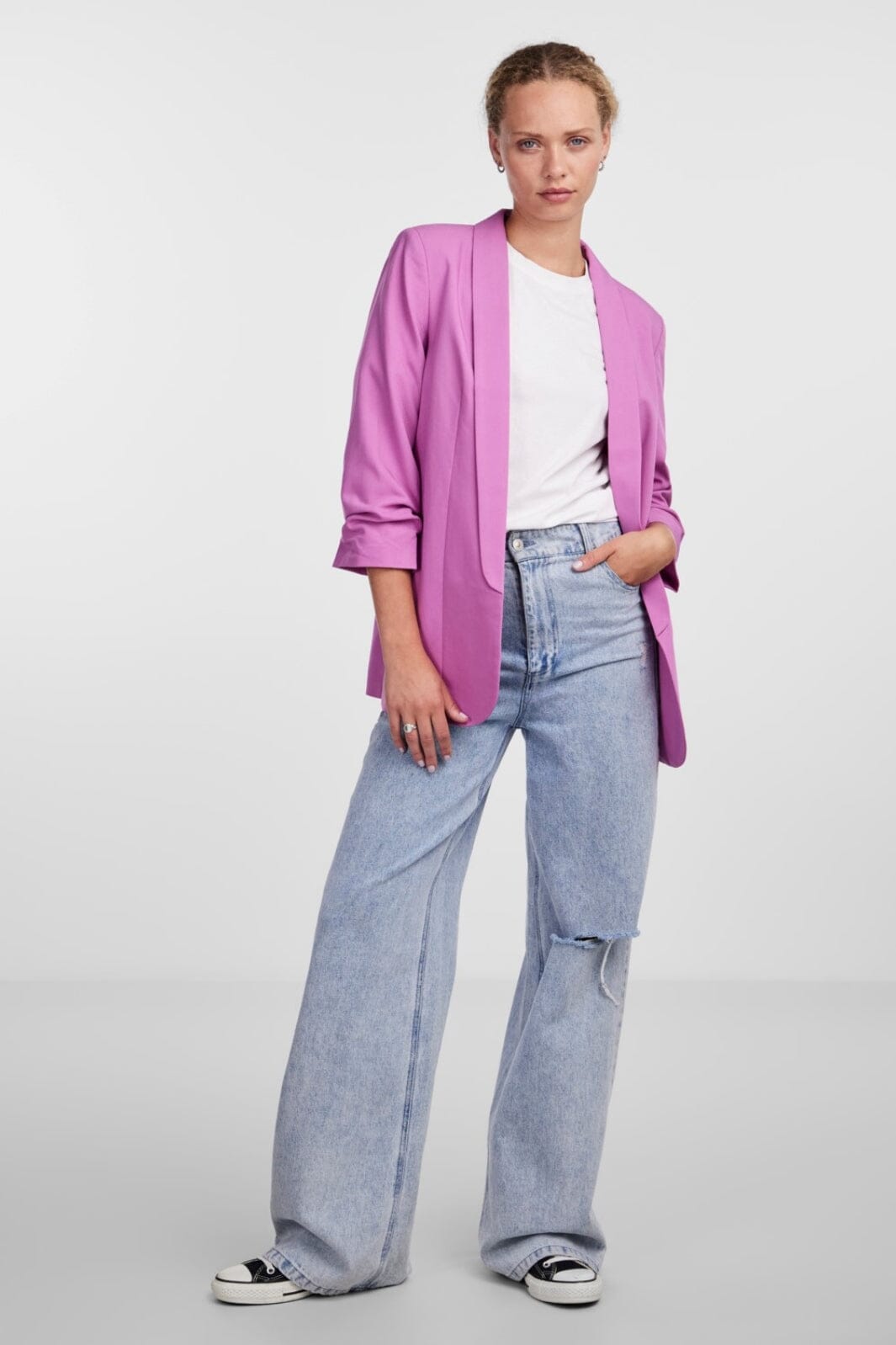 Pieces - Pcboss 3/4 Blazer - 4251275 Radiant Orchid
