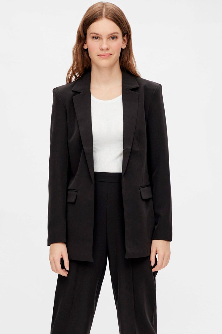 Pieces - PcBozzy LS Loose Blazer - Black