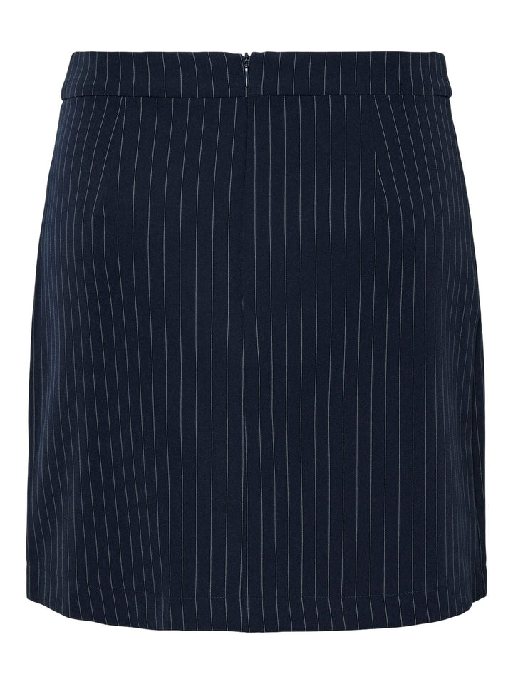 Pieces - Pcbozzy Slit Skirt Pinst Cp - 4604148 Sky Captain Pinstripe