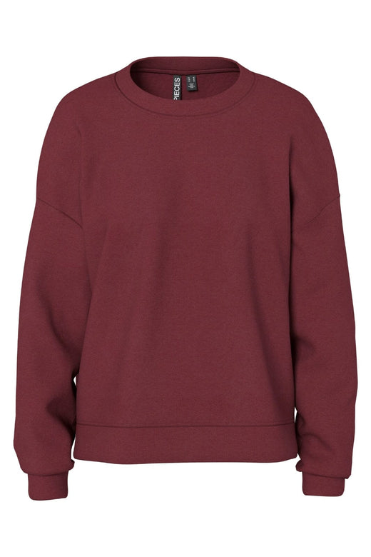 Pieces - Pcchilli Ls Loose Sweat - 4797616 Tawny Port