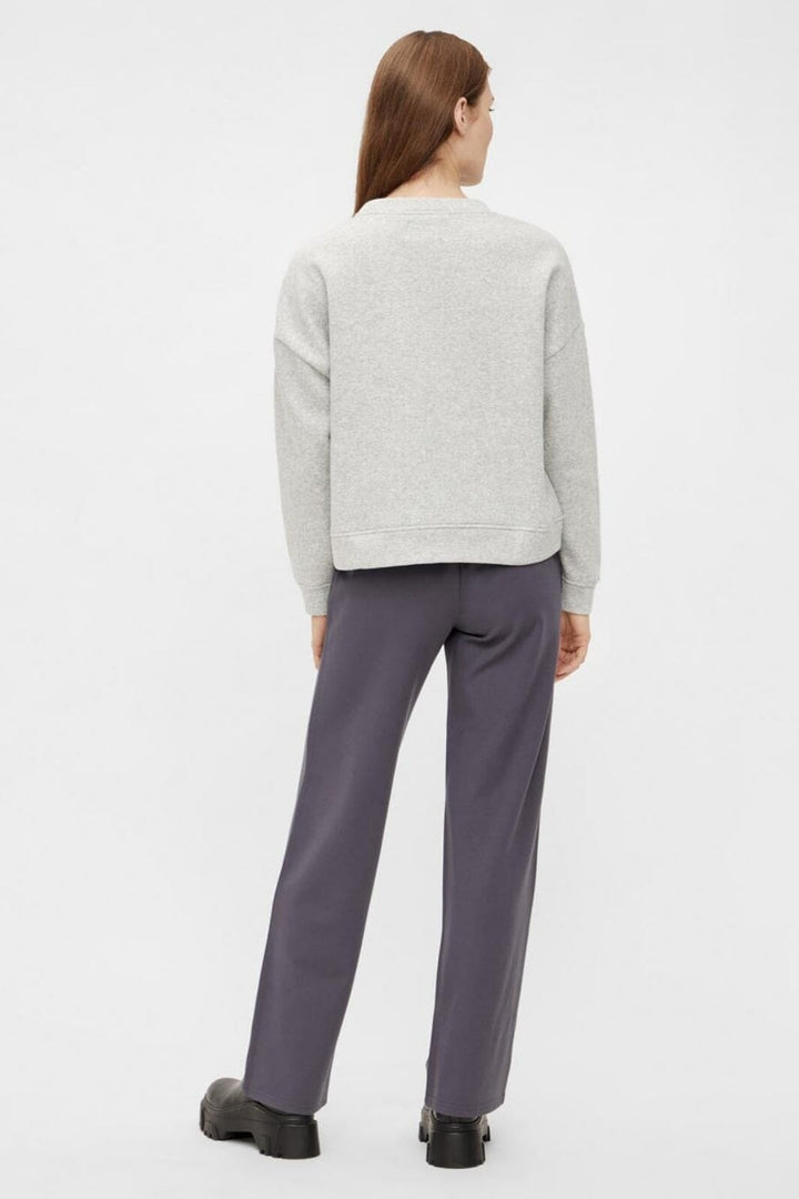 Pieces - Pcchilli Ls Sweat - 3595554 Light Grey Melange