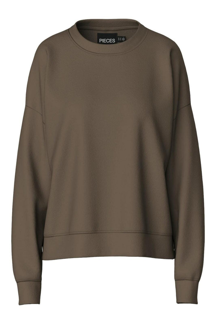 Pieces - Pcchilli Ls Sweat - 4614649 Morel