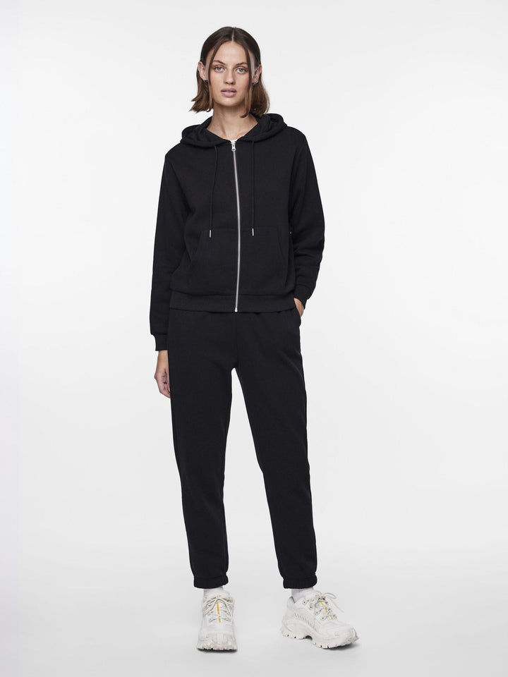 Pieces - Pcchilli Ls Zip Hoodie - 4265110 Black