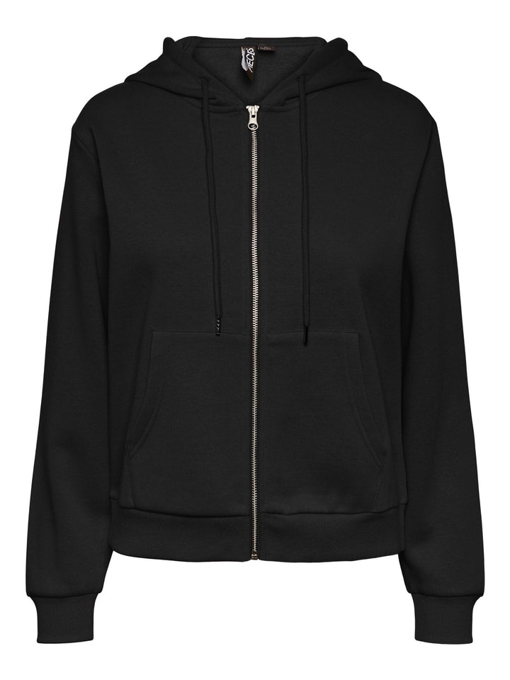 Pieces - Pcchilli Ls Zip Hoodie - 4265110 Black