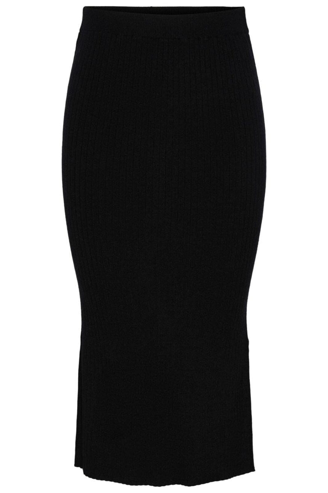 Pieces - Pccrista Midi Knit Skirt - 4350291 Black