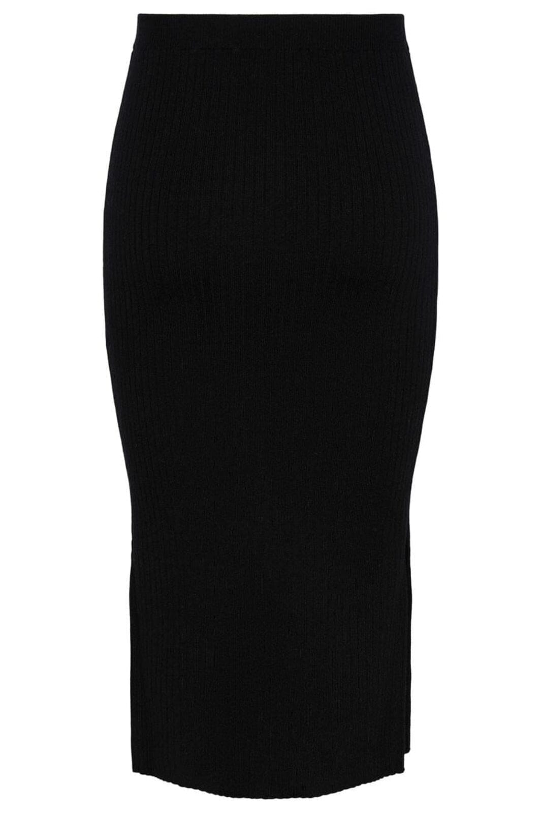 Pieces - Pccrista Midi Knit Skirt - 4350291 Black