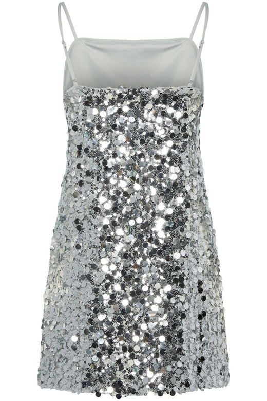 Pieces - Pcdisco Mini Strap Dress Kca 17155269 - 4670407 - Silver Sequins