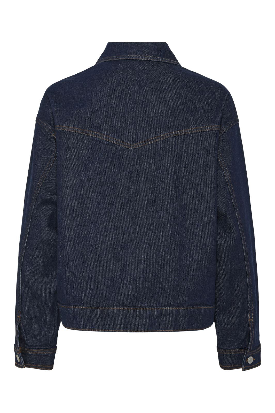 Pieces - Pcelma Denim Jacket - 4651326 Dark Blue Denim Rinse Wash