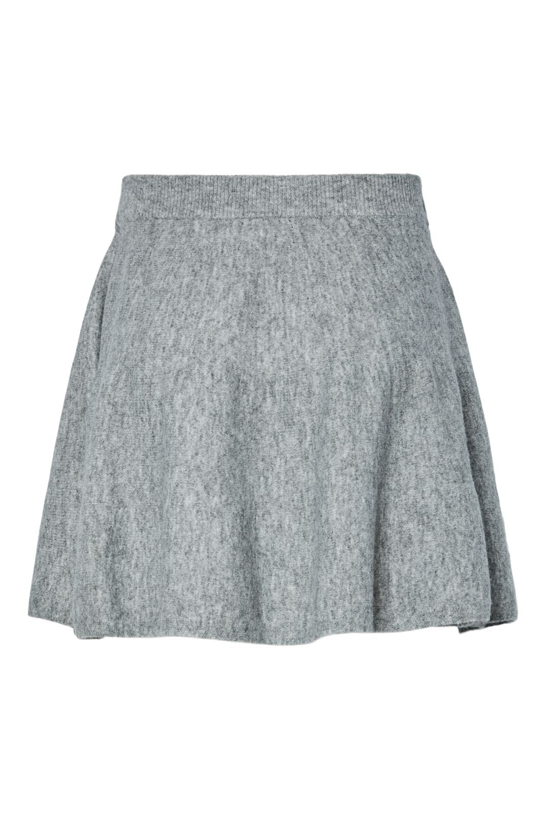 Pieces - Pcfamilla Short Knit Skirt Fsy - 4861748 Medium Grey Melange