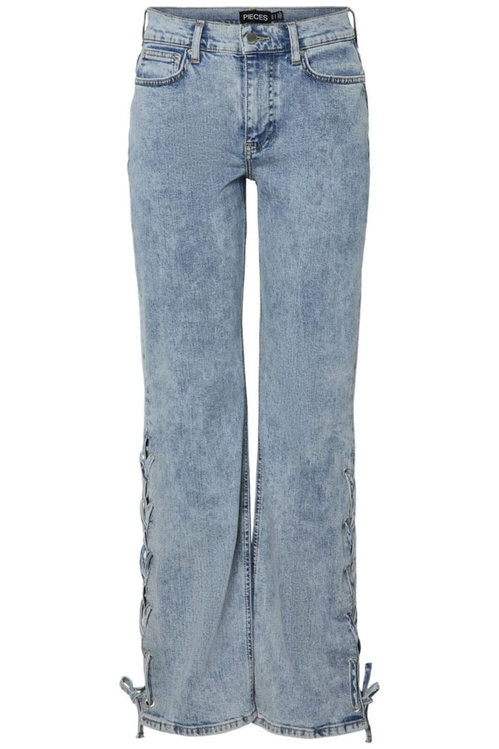 Pieces - Pcfenda Straight Denim Jeans Fsy - 4746907 Light Blue Denim