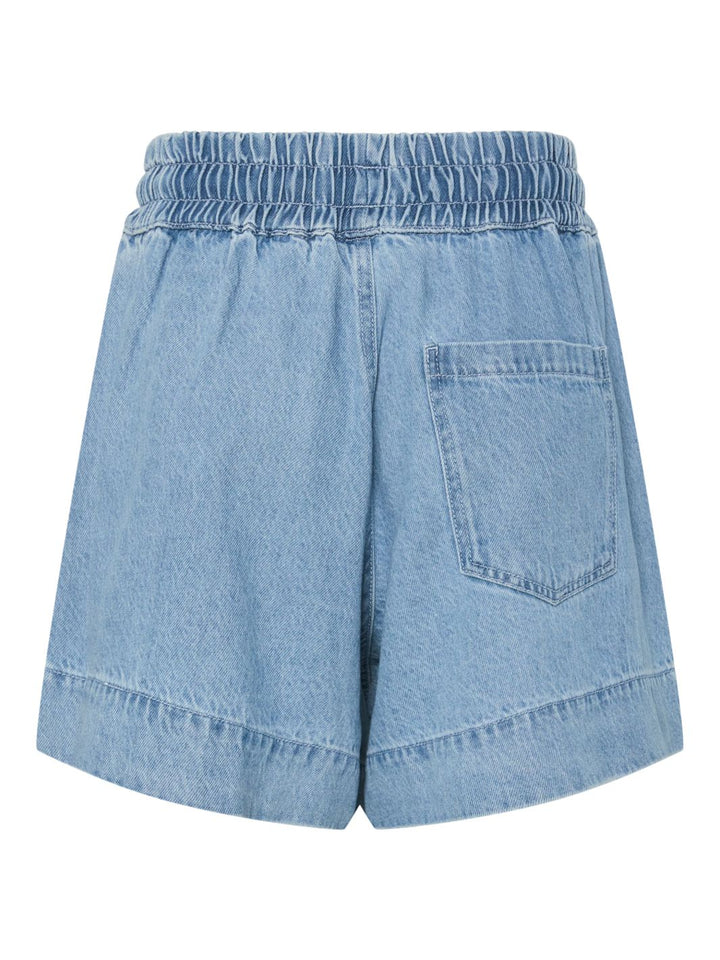Pieces - Pcflora Denim Shorts - 4777016 Light Blue Denim