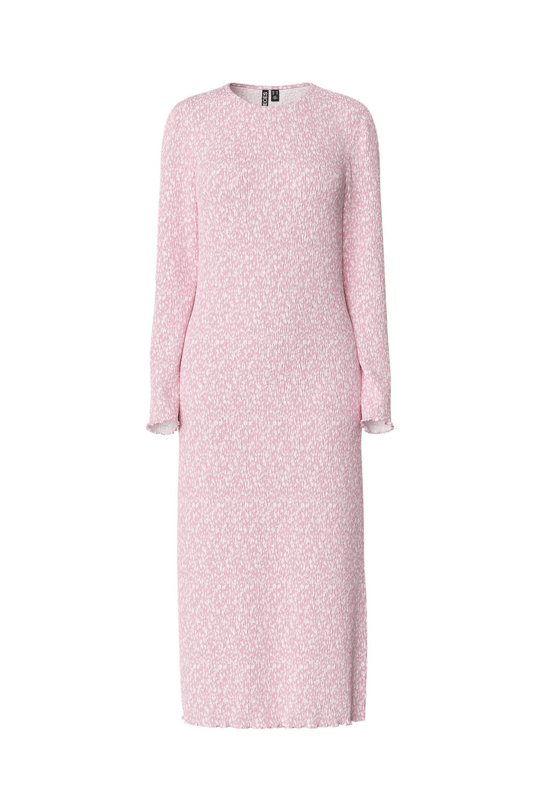 Pieces - Pcflora Ls Midi Dress - 4640496 Roseate Spoonbill Flower