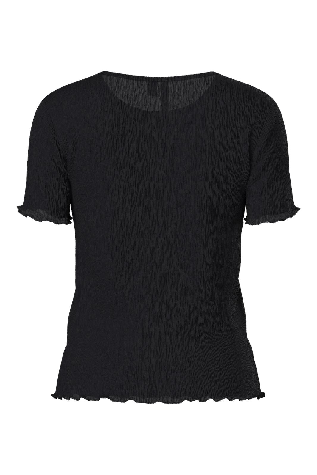 Pieces - Pcflora Ss O-Neck Top - 4699177 Black