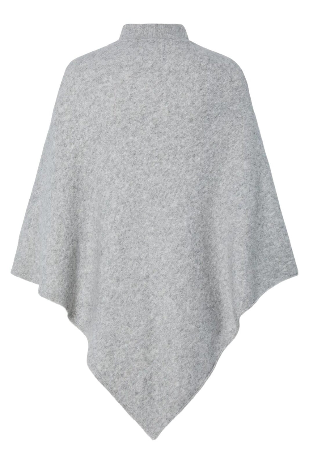 Pieces - Pcfortuna High Neck Poncho - 4547372 Medium Grey Melange