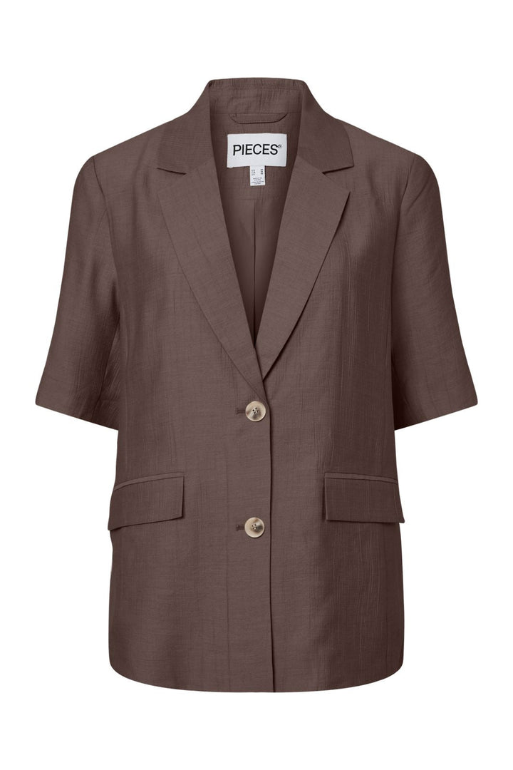 Pieces - Pcgerry 2/4 Sleeve Blazer - 5043164 Coffee Quartz
