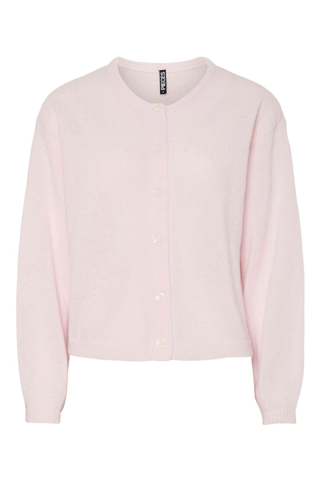 Pieces - Pcida Ls O-Neck Knit Cardigan - 4805039 Pink-A-Boo