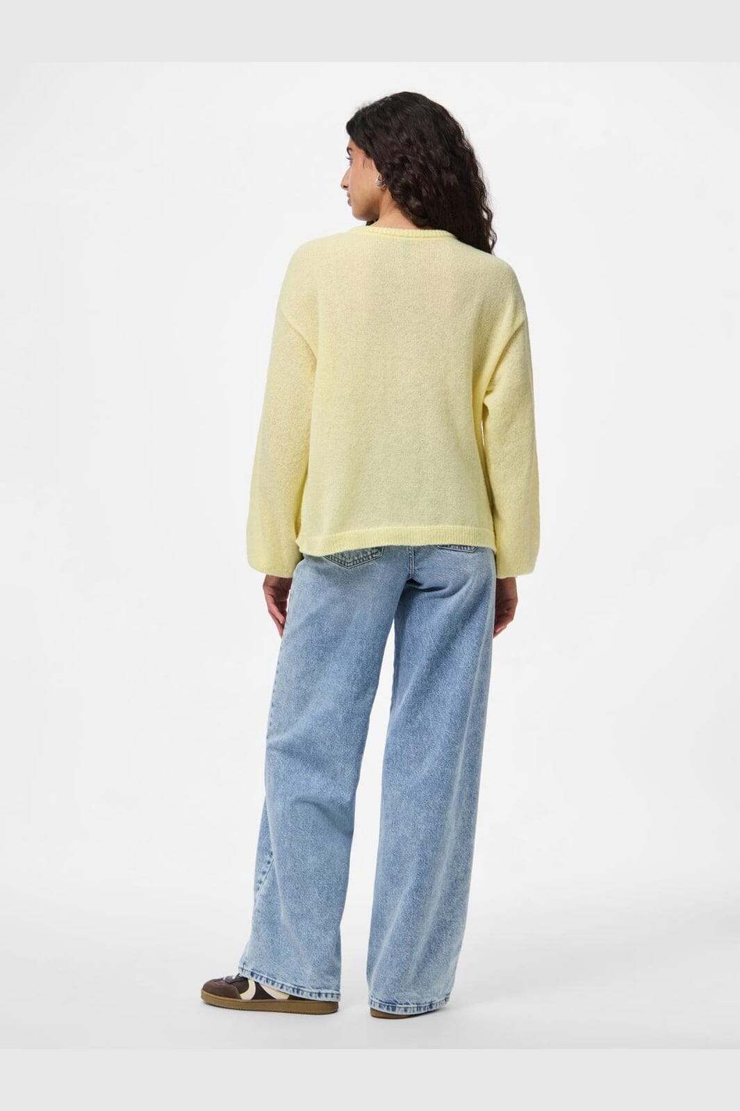 Pieces - Pcida Ls O-Neck Knit Cardigan - 4805040 French Vanilla