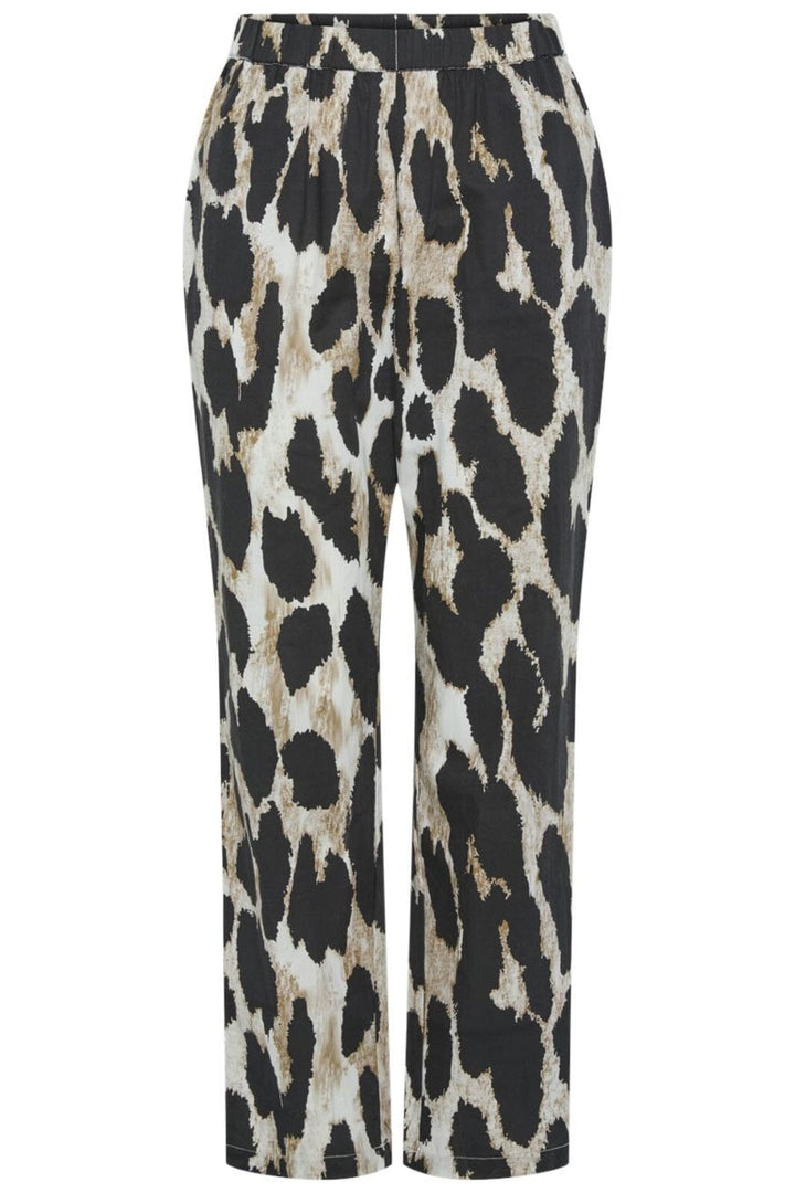 Pieces - Pcjade Straight Pants - 4674563 Black Leo