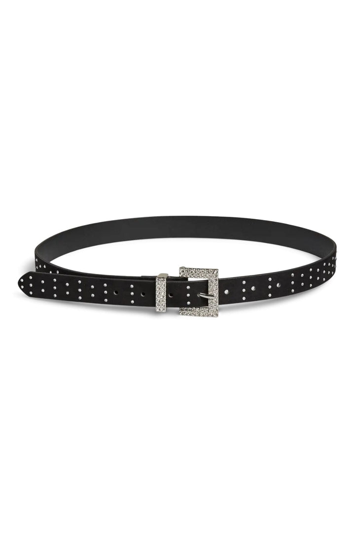 Pieces - Pcjayda Glitter Jeans Belt Bundle - 4836417 Black St1 Silver Stones Bælter 