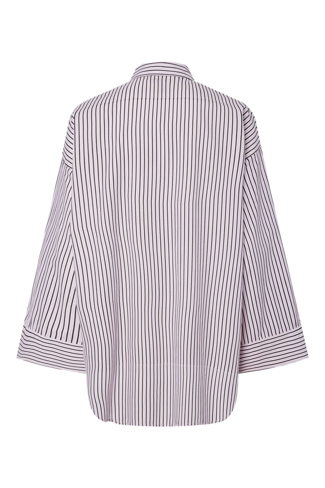 Vorbestellung - Pieces - Pcjenna Ls Long Shirt - 4945039 Pink Tulle Delicioso And Bright White