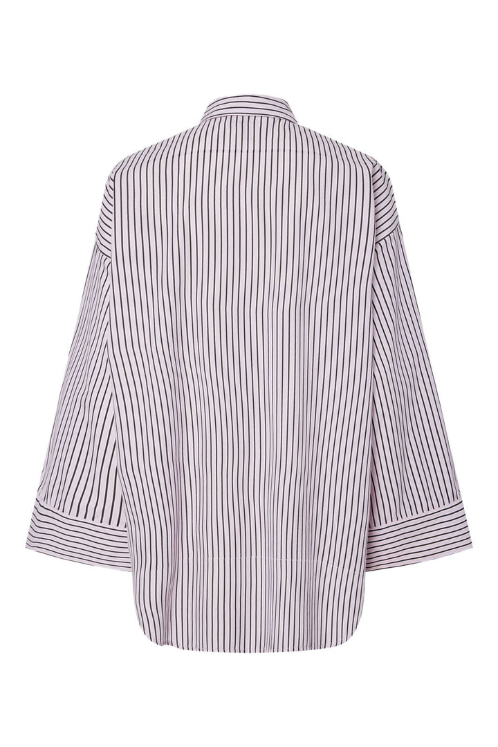 Vorbestellung - Pieces - Pcjenna Ls Long Shirt - 4945039 Pink Tulle Delicioso And Bright White