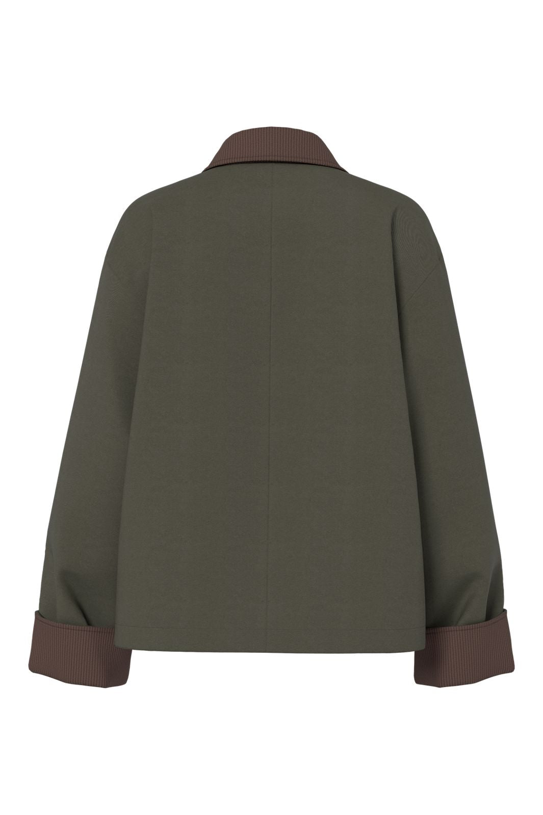 Pieces - Pcjorma Short Light Jacket - 5018129 Forest Night Hot Fudge