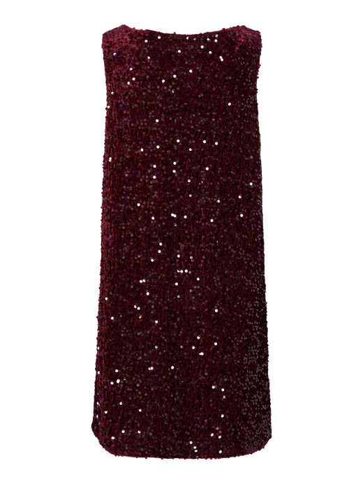 Pieces - Pckam Sl Tank Rev. Mini Dress - 4859169 Tawny Port Tawney Port Sequins Kjoler 