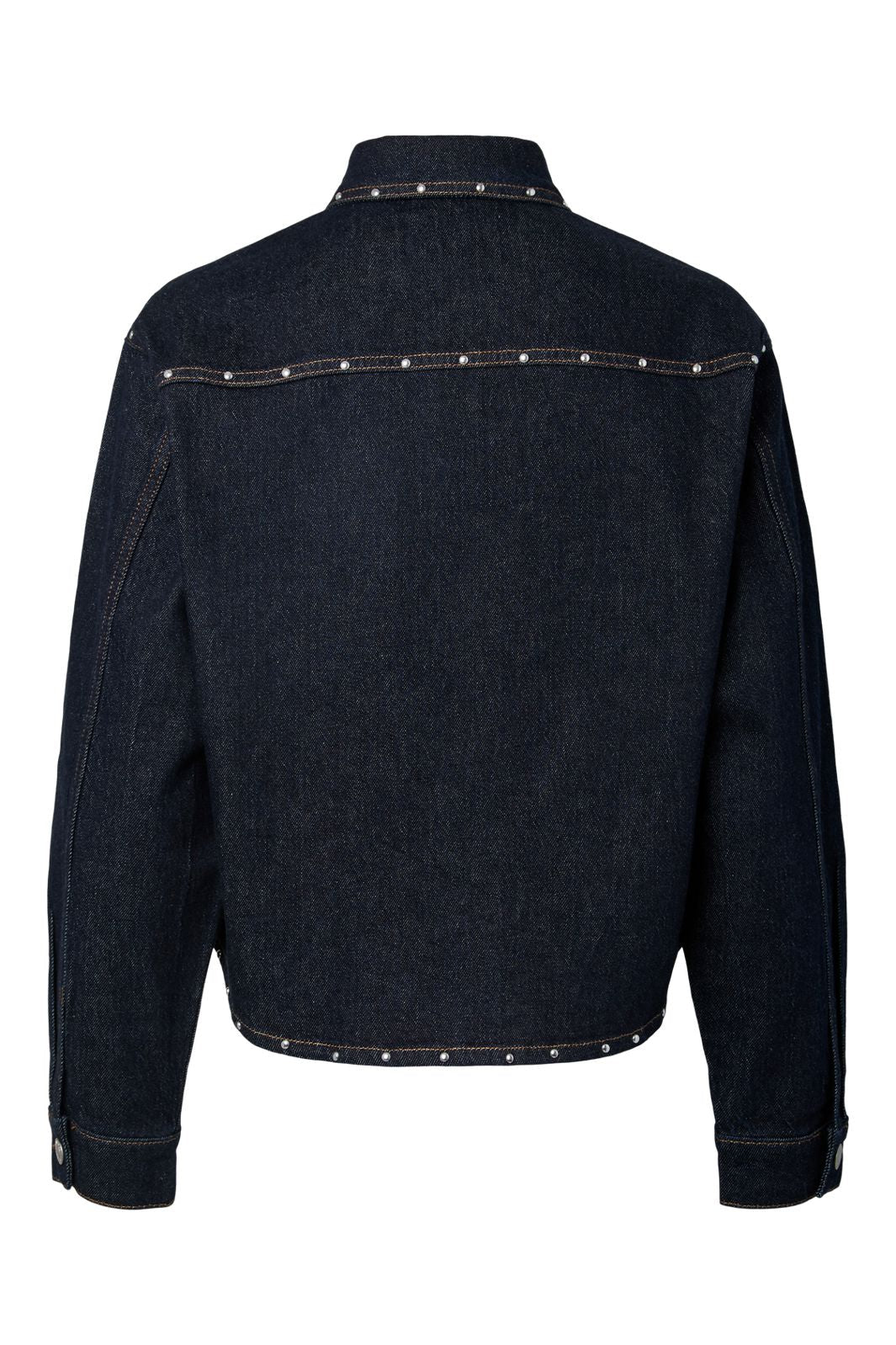 Pieces - Pckarla Ls Denim Shirt Fsy Pp - 5036289 Dark Blue Denim Rinse