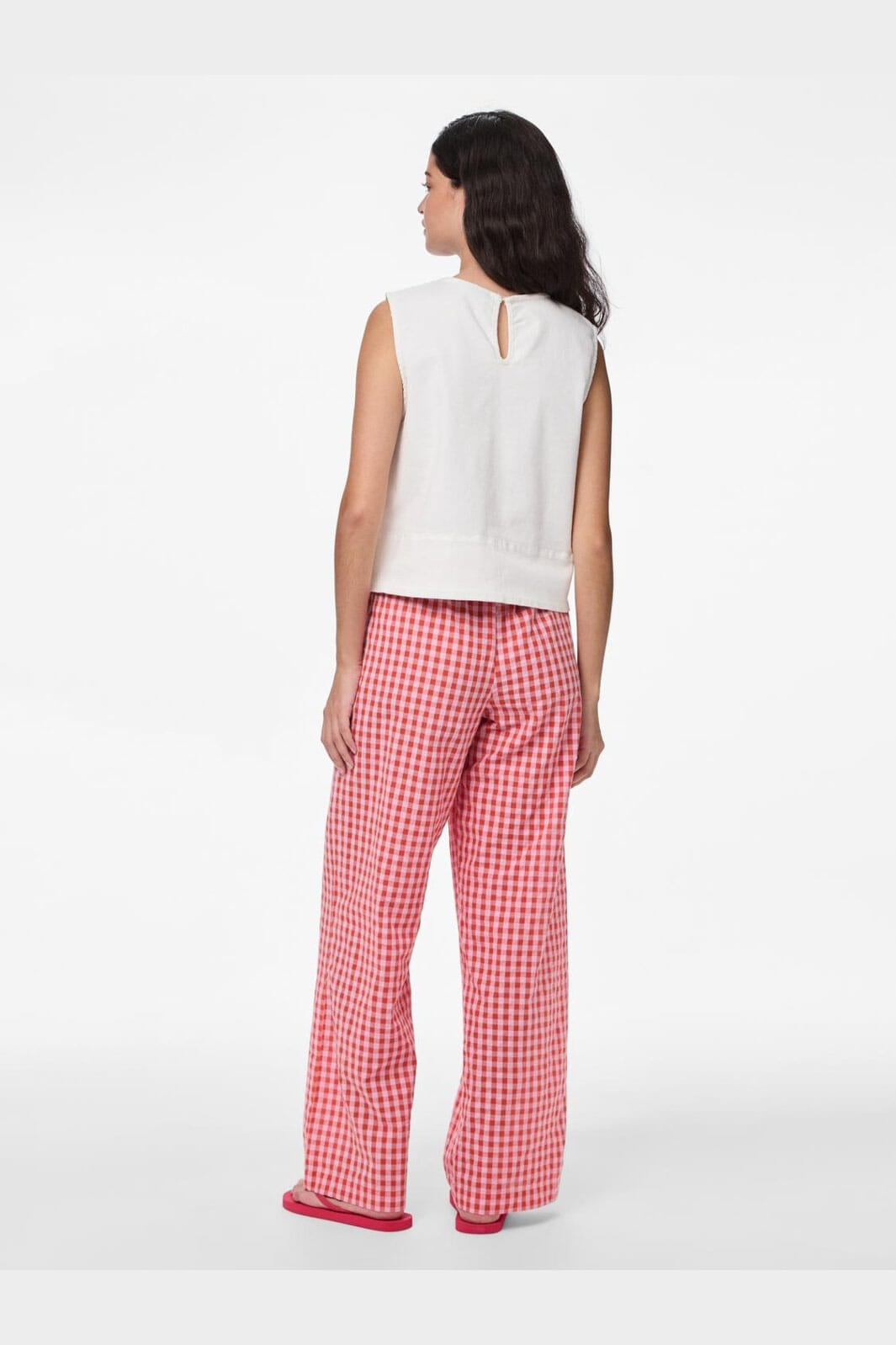 Pieces - Pcliliane Wide Pants - 4953081 Ballerina Red