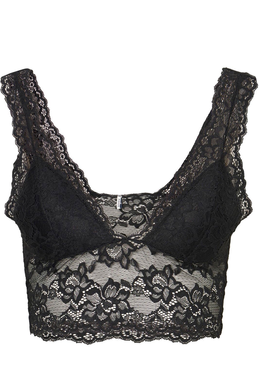 Pieces - PcLina Lace Bra - Black