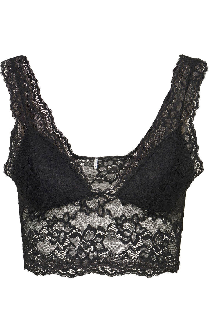 Pieces - PcLina Lace Bra - Black
