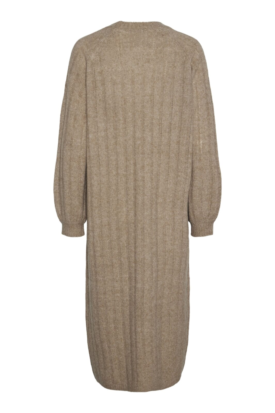 Pieces - Pcmaggy Ls Knit Dress - 4542704 Taupe Gray