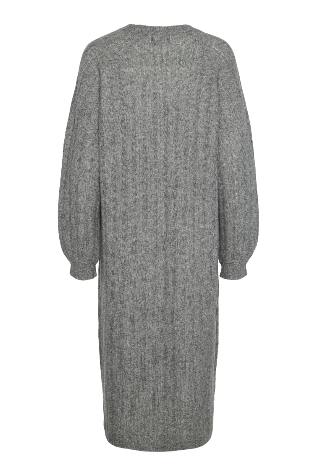 Pieces - Pcmaggy Ls Knit Dress - 4542705 Medium Grey Melange