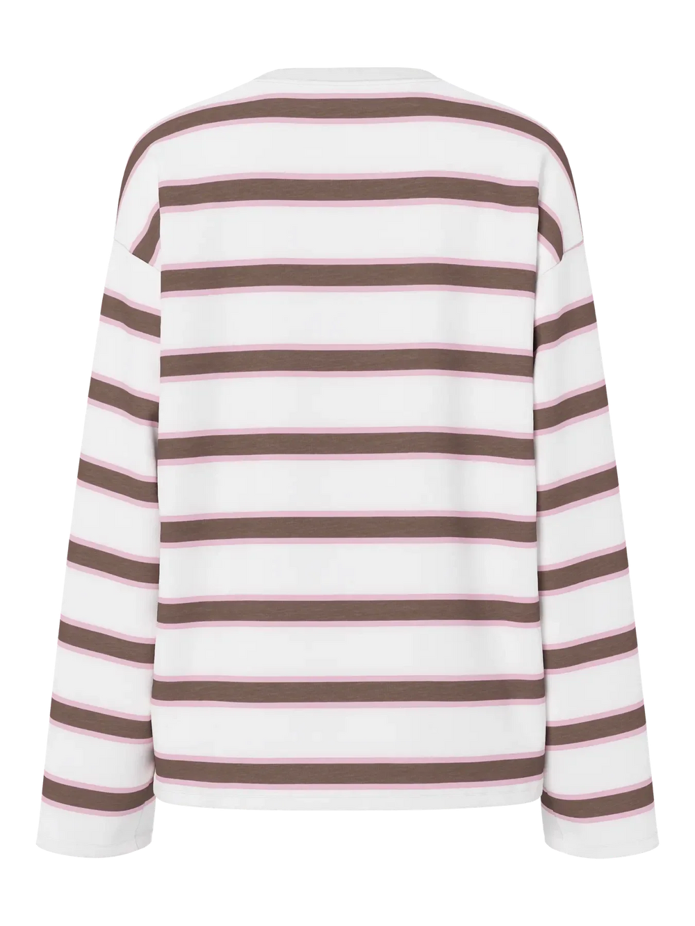 Pieces - Pcmila Ls Loose Tee - 4992999 Coffee Quartz Roseate Spoonbill/Cloud Dancer T-shirts 