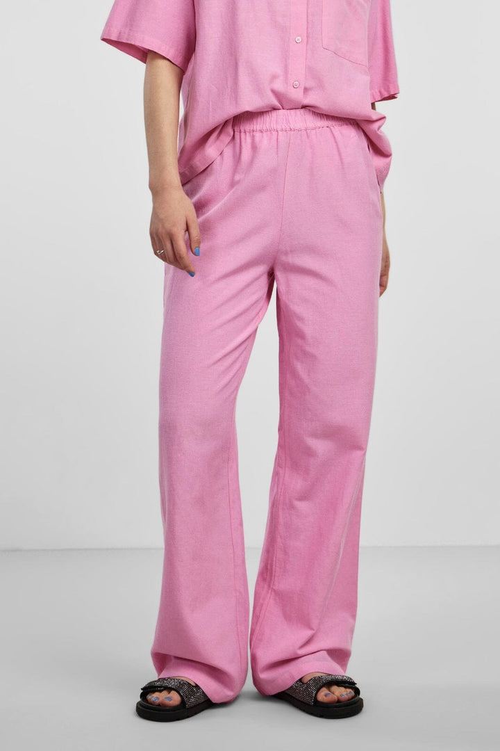 Pieces - Pcmilano Wide Pant Dmo - Begonia Pink