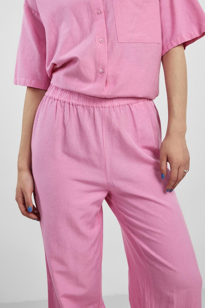 Pieces - Pcmilano Wide Pant Dmo - Begonia Pink