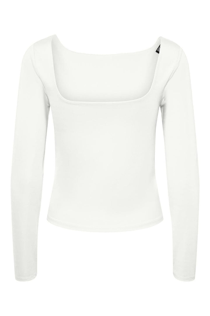 Pieces - Pcminni Ls Top - 4428954 Bright White
