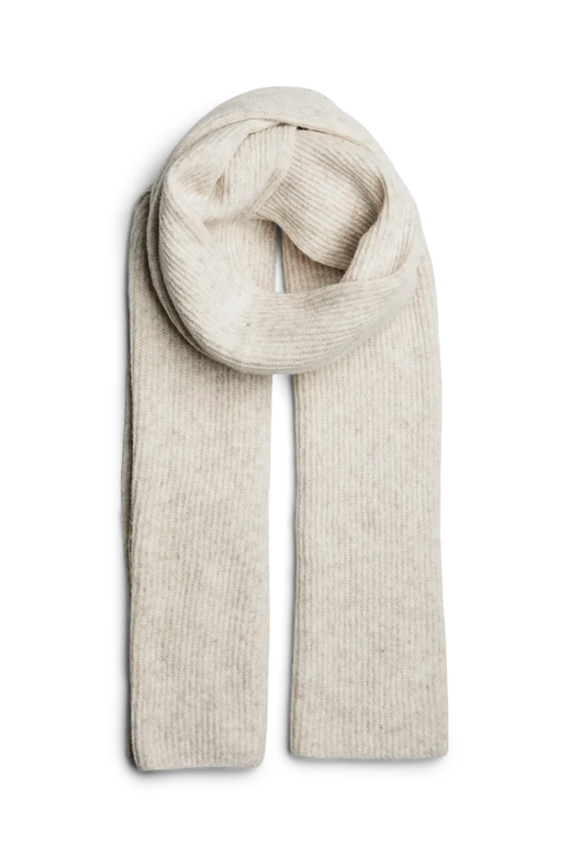 Pieces - Pcmoella Scarf - 4547299 Whitecap Gray Melange Tørklæder 