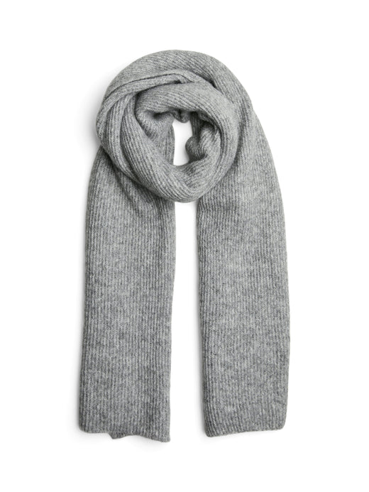 Pieces - Pcmoella Scarf - 4547301 Medium Grey Melange Tørklæder 