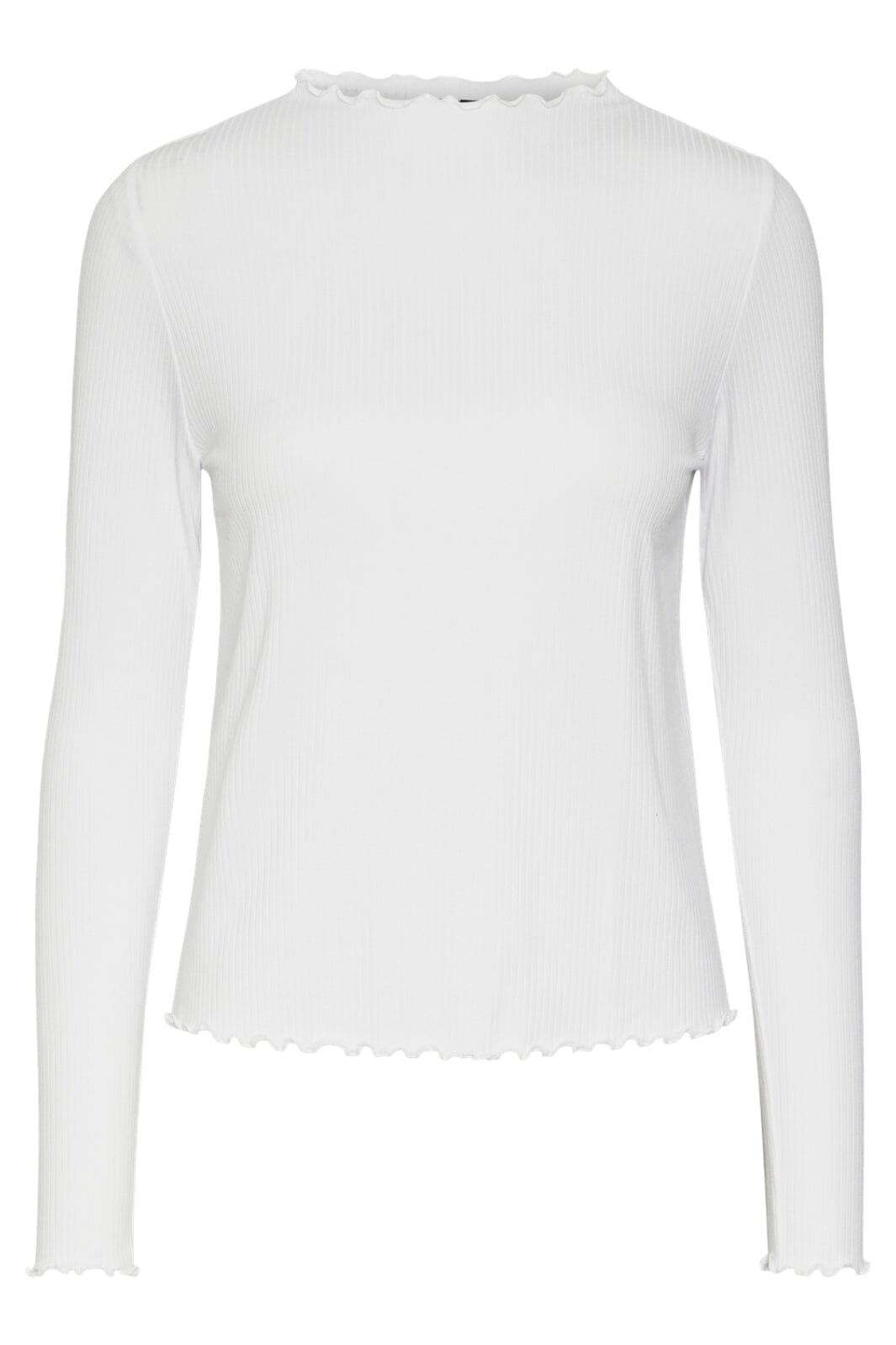 Pieces - Pcnicca Ls Top - 4073266 Bright White