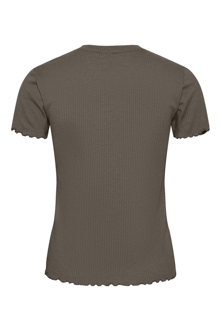 Pieces - Pcnicca Ss O-Neck Top - 4622456 Morel
