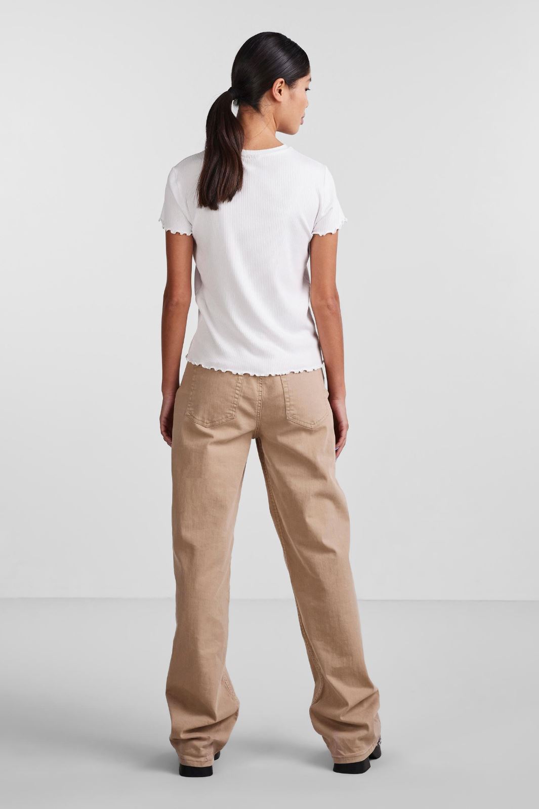 Pieces - Pcnicca Ss O-Neck Top - Bright White