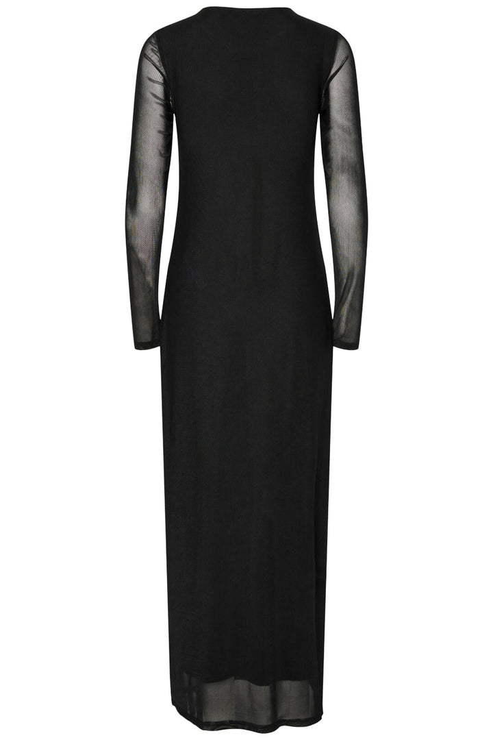 Pieces - Pcnolia Ls O-Neck Ankle Dress D2Ddmo - 4811110 Black