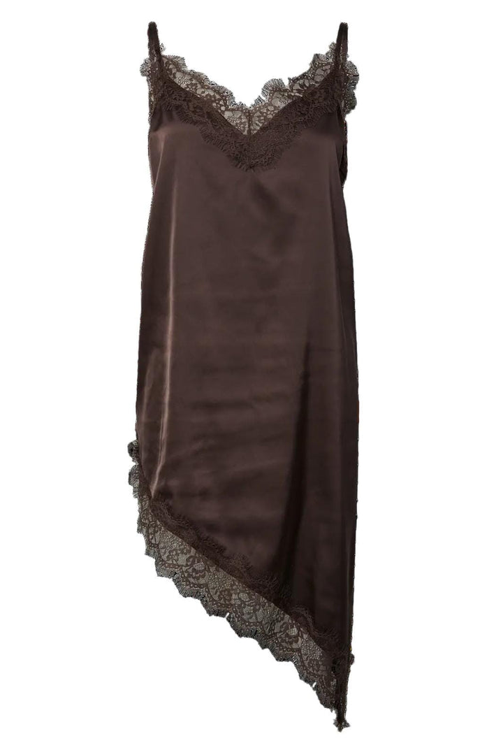 Pieces - Pcnomi Strap Satin Lace Dress - 5072989 Hot Fudge Kjoler 