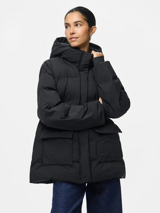 Pieces - Pcnorma Puffer Jacket - 4643991 Black Jakker 