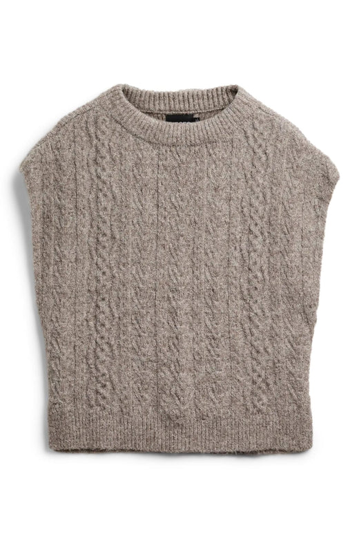 Pieces - Pcnosie Poncho - 4579702 Fossil Ponchoer 