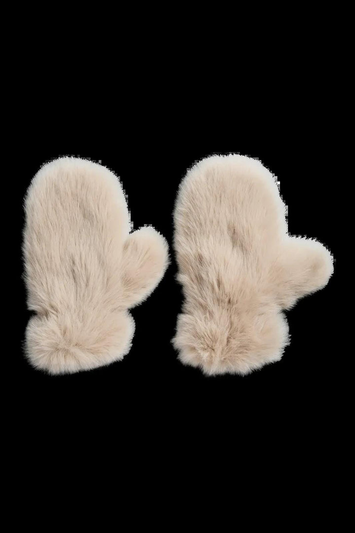 Pieces - Pcplush Fluffy Mittens - 5023212 Porpoise Patchwork Handsker & Vanter 